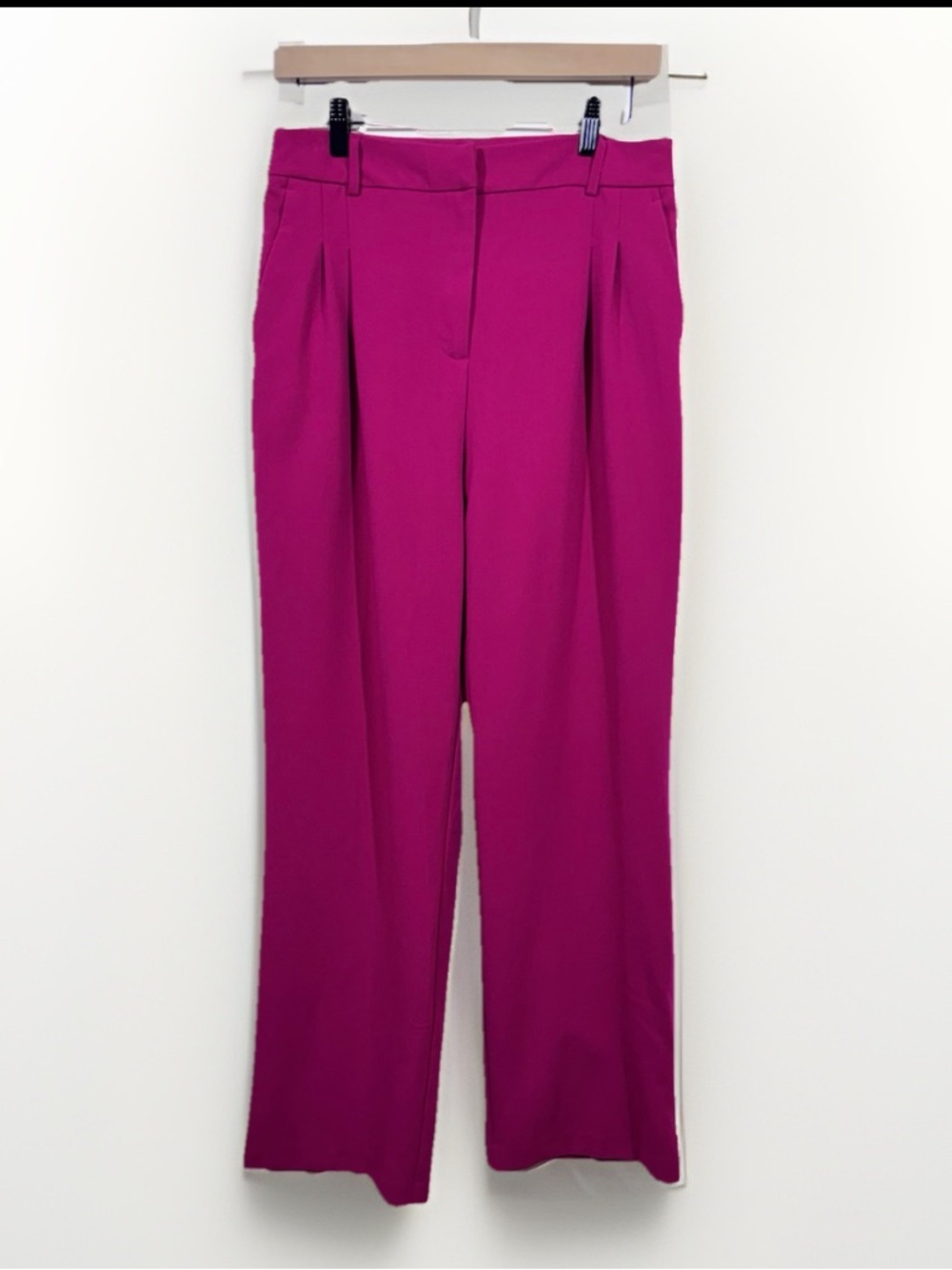 Christian Lacroix Pants Women’s Sz 6 Trouser Wide Leg High-Rise fuchsia pink - Picture 1 of 6